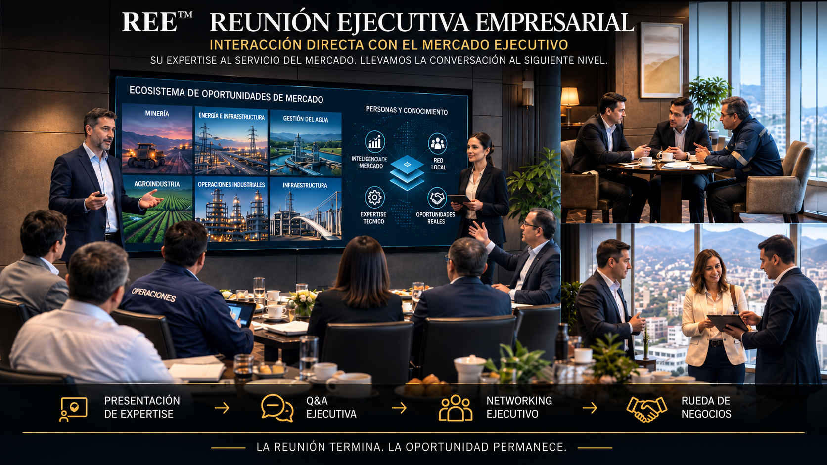Executive Business Meeting in Peru bringing international company specialists together with selected Peruvian executives and technical leaders