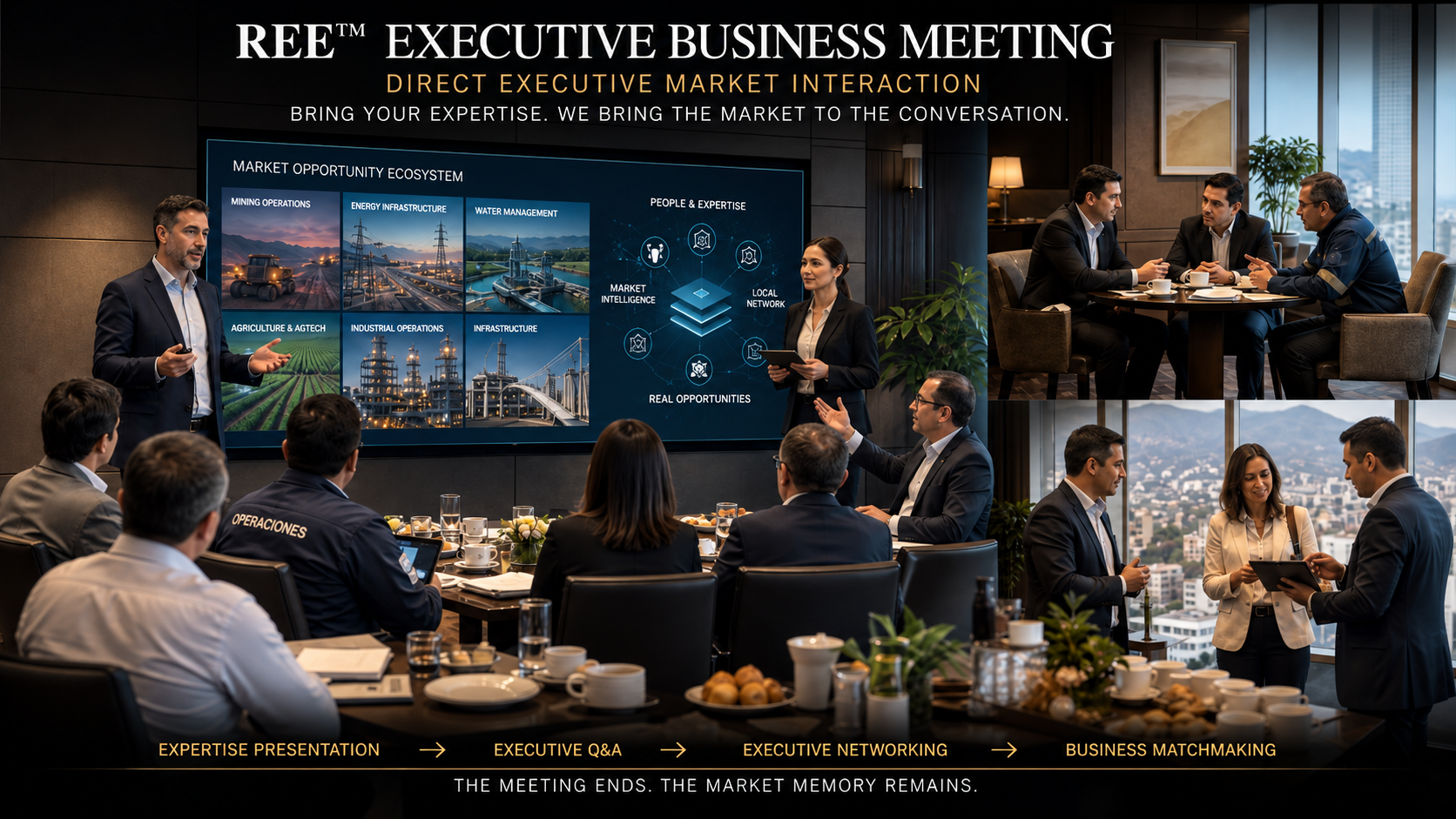 Executive Business Meeting in Peru bringing international company specialists together with selected Peruvian executives and technical leaders